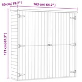 thumbnail of Helloshop26 - Abri de jardin cabane cabanon maison de stockage remise extérieur hangar outils robuste 163 x 50 x 171 cm Pinède 02_0022405