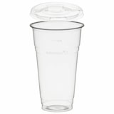 thumbnail of 50x BIO Trinkbecher 500ml + Deckel mit Halmstanzung aus Biokunststoff(PLA)