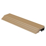 thumbnail of ML-Design – WPC Abschlussleiste – gerade 30x2x7,5 cm Teak | Holzoptik, geriffelt, für Terrassenfliesen