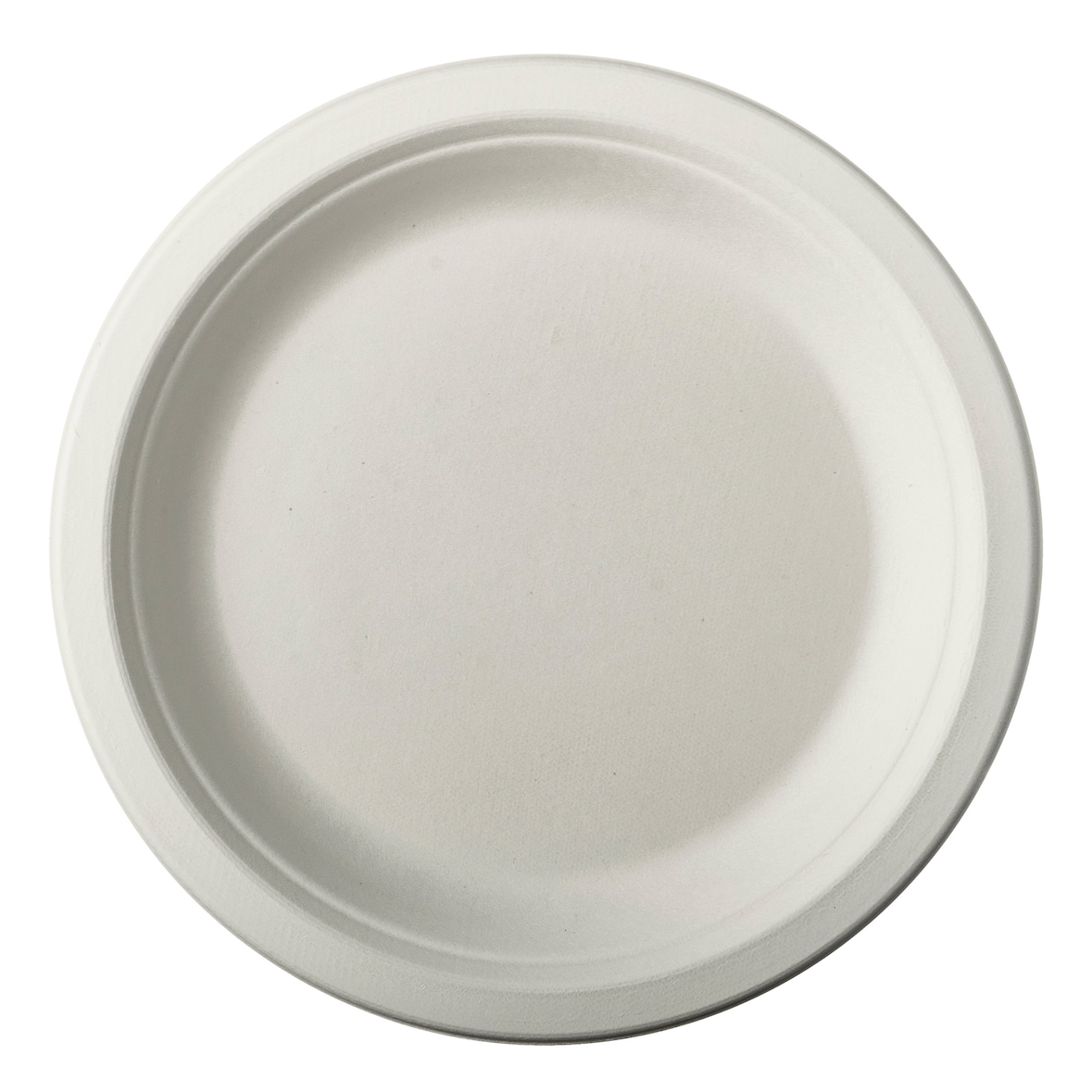 PAPSTAR 500 Teller, Zuckerrohr "pure" ungeteilt Ø 18 cm · 2 cm weiss (89734, 10x50 Stück)