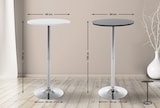 thumbnail of Décoshop26 - Bistro-Bartisch mit runder Tischplatte 60 cm Durchmesser schwarzes Holz Metallgestell 10_0005590