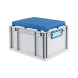 thumbnail of PROREGAL Eurobox NextGen Seat Box Blau | HxBxT 26,5x30x40cm | 20 Liter | Griffe geschlossen | Eurobehälter, Sitzbox, Transportbox, Transportbehälter