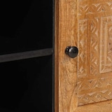 thumbnail of vidaXL TV-kast met plank Lichtbruin 105 x 33 x 46 cm massief mangohout