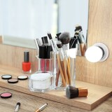 thumbnail of Relaxdays Pinselhalter 3-teilig, Organizer f. Kosmetikpinsel u. Make Up Zubehör, kleiner Acryl Stiftbecher, transparent
