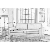 thumbnail of Sofá de 2 plazas KAWOLA VILNIUS de piel sintética con revestimiento de piel coñac