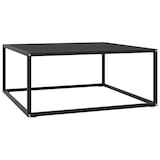 thumbnail of vidaXL Couchtisch Schwarz mit Schwarzem Glas 80x80x35 cm