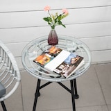 thumbnail of Outsunny Set Mobili da Giardino in Rattan PE con 2 Sedie e Tavolino