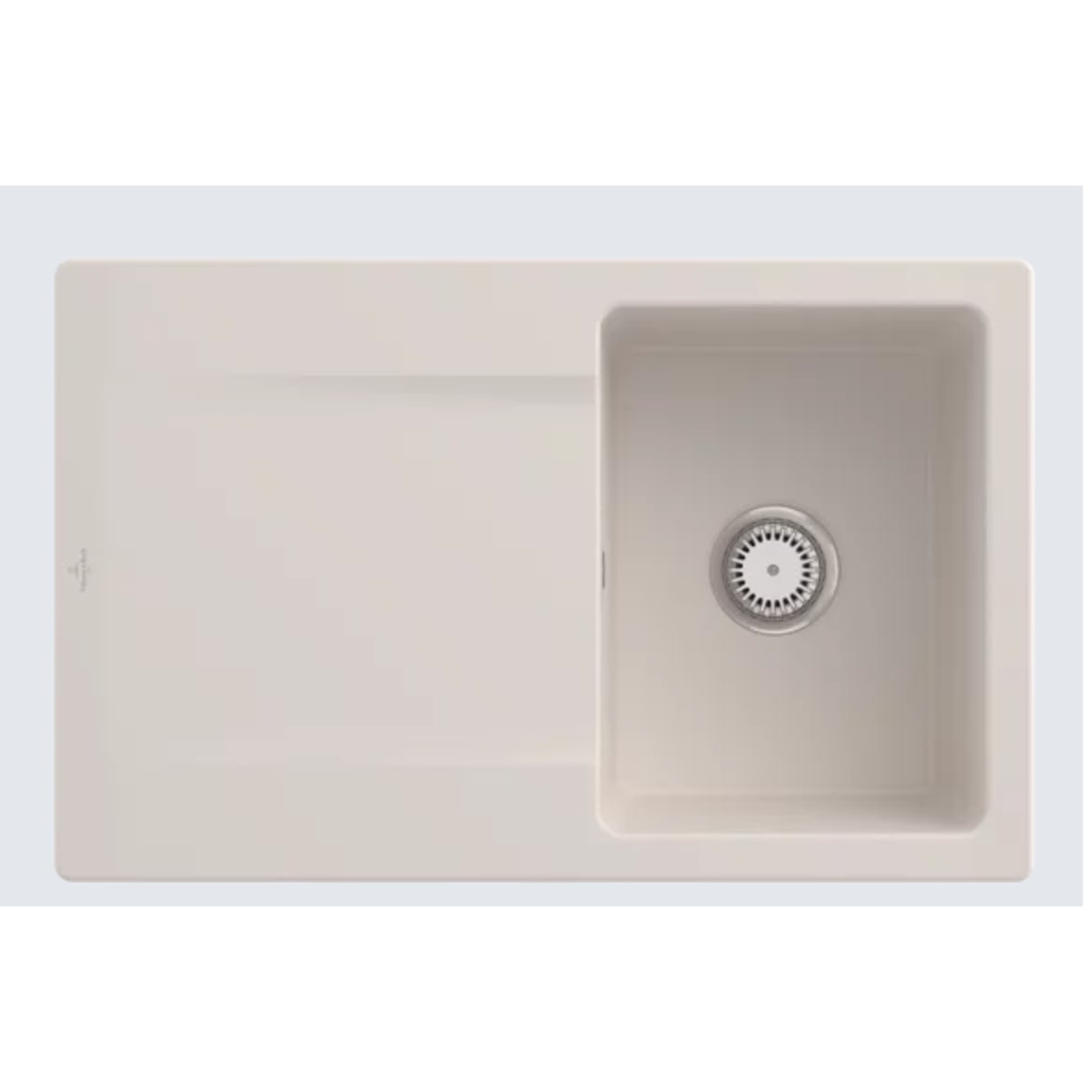 Villeroy&Boch Spülbecken, Küchenspüle Siluet 45 Crema 800x510mm, Unterschrankbreite 45cm