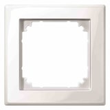 thumbnail of M-SMART Rahmen, 1f, polarweiß, glänzend, Kunststoff, geeignet für Geräteeinbaukanal, geeignet für Unterputz-Installation