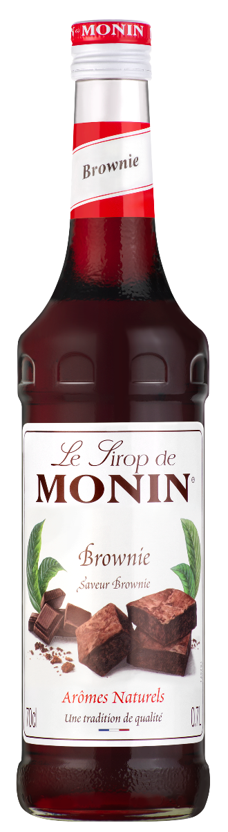 MONIN - Sirop Saveur Brownie 70 cl pour boissons chaudes , cocktails ou dessert drinks