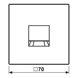 thumbnail of Jung Abdeckung (gerastet) LC 1969-1 WE 217 LC1969-1WE217