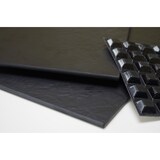 thumbnail of A.G.L. Auslageplatte im edlen Schieferdesign, licht- und hitzebeständig, hygienisch, antistatisch, antibakteriell, Maße 600 x 200 mm