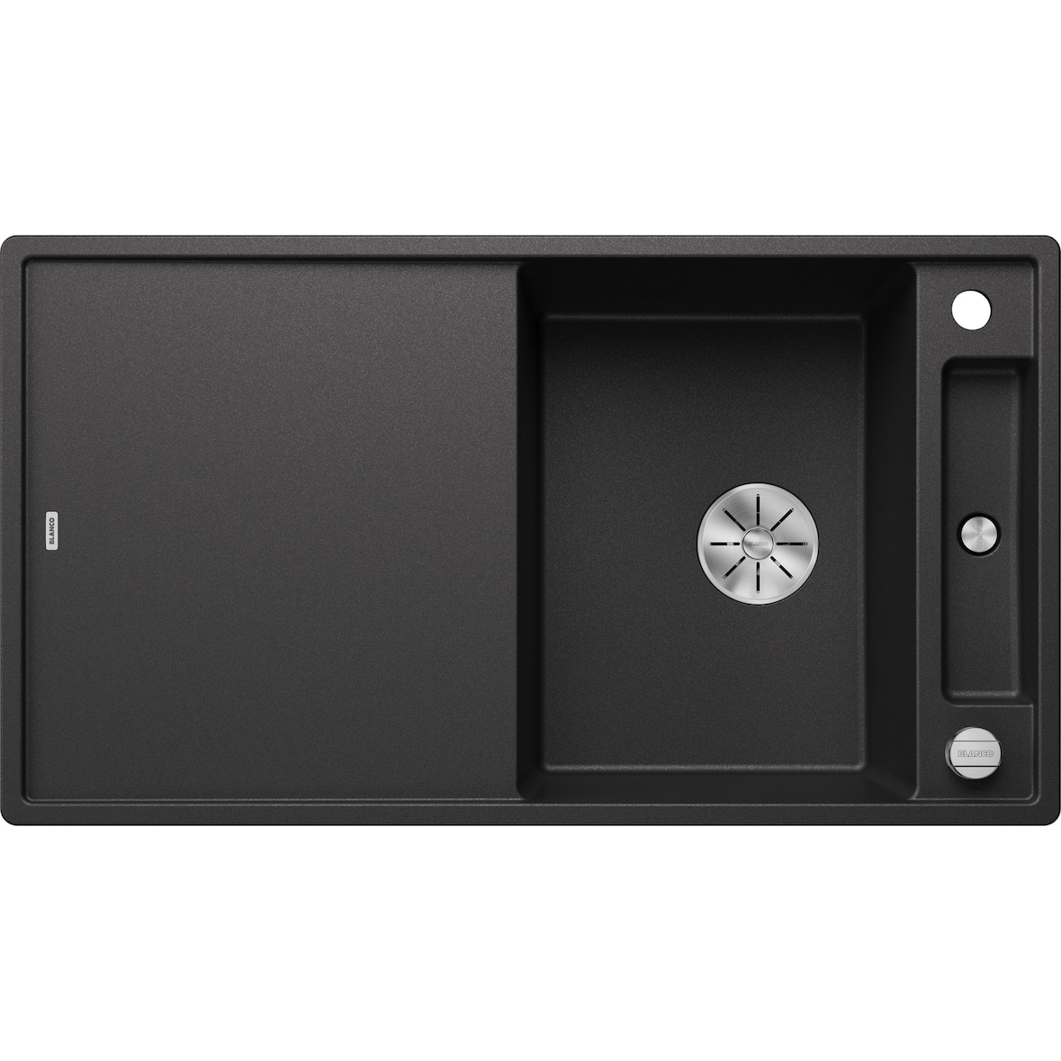 BLANCO AXIA III 5 S Einbauspüle / SILGRANIT / Anthrazit / Reversibel / Excenter