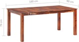 thumbnail of vidaXL Esstisch 180x90x76 cm Massivholz