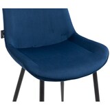thumbnail of Set van 2 eetkamerstoelen Victoria Fluweel blauw