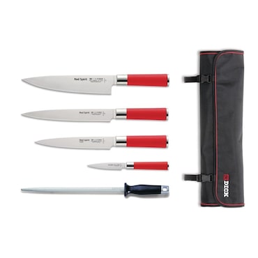 Conjunto de 5 facas com bainha - Red Spirit Dick