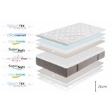 thumbnail of Platinium Classic Memory-Schaum Matratze, 26cm, 160x200cm - Moonia