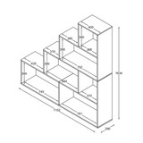 thumbnail of VCM Standregal Dubila Buche H. 163 x B. 155 x T. 29 cm