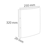 thumbnail of Exacompta - Réf. 54250E - Carton de 20 classeurs souples - 2 anneaux 15 mm - Dos 20 mm - 32 x 25 cm - A4 - assortis