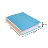 thumbnail of Exacompta - Réf. 770010E - Paquet de 25 chemises rigides à soufflet dos toilé Forever® 320 g/m² - dos de 30 mm - dim 24x32cm pour A4 - bleu vif