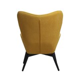 thumbnail of SalesFever Polstersessel Strukturstoff | Gestell Metall schwarz pulverbeschichtet | B 80 x T 99 x H 92 cm | gelb