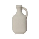 thumbnail of Vase Keramik Steingut 27,5x14,5cm Flaschenförmig mit Rauputz Muster Dekoflasche Keramikflasche Tischvase Retro Vase Dekovase Weiß