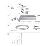 thumbnail of Paulmann CorDuo LED Seilsystem Frame Basisset  5x280lm 5x4,8W 3000K  230/12V Chrom matt#Chrom 94481