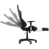 thumbnail of Silla Gaming Turbo Negro/verde/Simil cuero