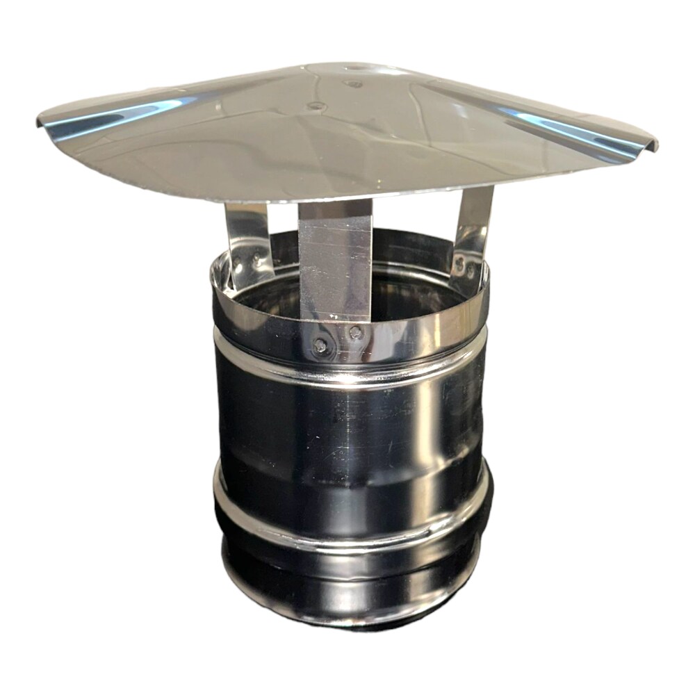 Fumaiolo comignolo in acciaio inox cappello cinese - Diametro 12 cm