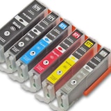 thumbnail of 6 Druckerpatronent kompatibel Canon PGI-570 XL, CLI-571 XL  inkl. Tintenfarbe Grau von D&C