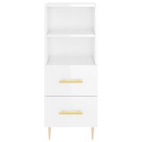 thumbnail of Helloshop26 - Buffet Sideboard Kommode Schrank Aufbewahrungseinheit Organizer für Küche Wohnzimmer Hochglanzlackierung 34,5 x 34 x 02_0030634