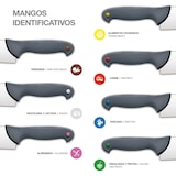 thumbnail of Arcos Cuchillo Mondador, Hoja de Acero Inoxidable NITRUM de 80 mm, Mango de Polipropileno recubierto de Elastómero, Color gris