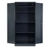 thumbnail of PROREGAL Stahlschrank BEE mit 9 lackierten Fachböden | HxBxT 195x92x60cm | Anthrazit-Anthrazit | Werkstattschrank Werkzeugschrank Aktenschrank