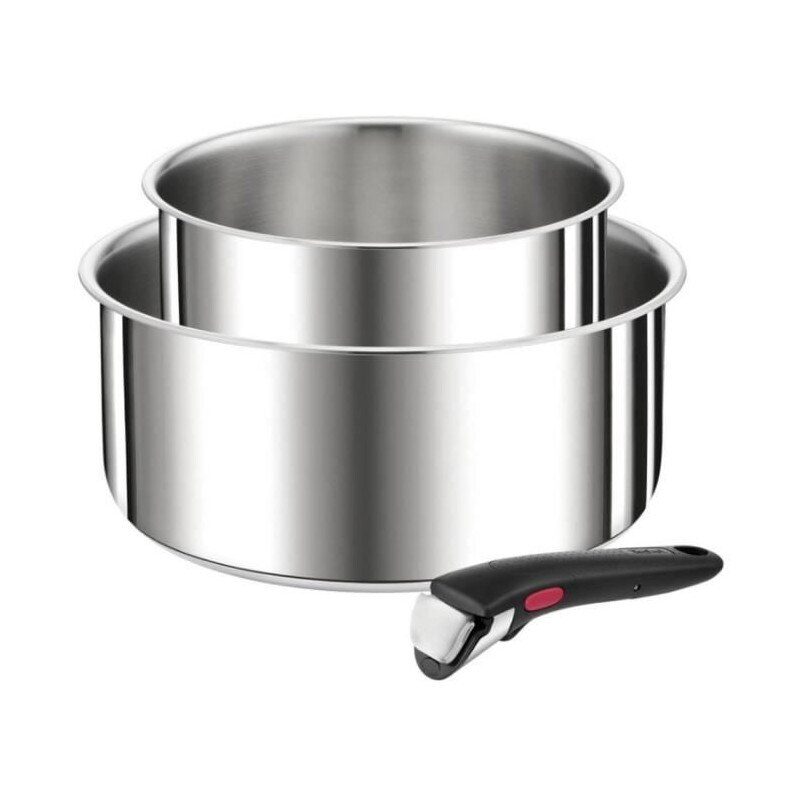 Tefal Série De 2 Casseroles Inox 16 20cm + Poignée L9739302