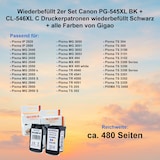 thumbnail of Kompatibel 2er Set Canon PG-545XL BK + CL-546XL C Druckerpatronen Schwarz + alle Farben von Gigao