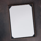 thumbnail of Securit® porte-menu gamme noyer - Panneau en bois avec coins en PU