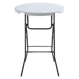 thumbnail of Table haute pliante et housse bleue