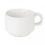 thumbnail of Lot de 24 tasses empilables 200 ml, en porcelaine blanche