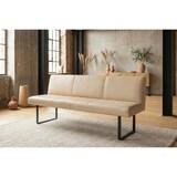 thumbnail of KAWOLA Esszimmerbank ELEEN Leder beige 223cm
