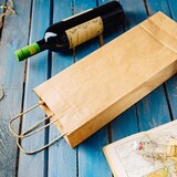 thumbnail of BIOZOYG 250 Stück Geschenktaschen braun Flaschentaschen für Weinflaschen Weinbeutel aus Kraftpapier umweltfreundliche Weintüten aus Kraftpapier