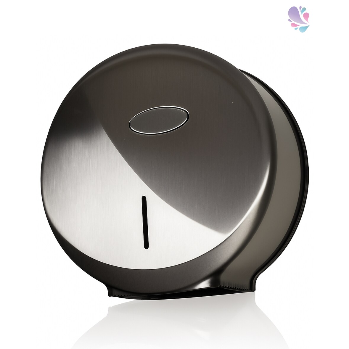 Jumbo-Toilettenpapierspender AITANA Mini, Edelstahloptik, Kapazität: Ø max. 220 mm je Rolle