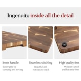 thumbnail of XinZuo - Tabla de cortar de madera de acacia con pies antideslizantes