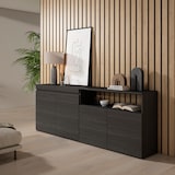 thumbnail of Sideboard, Küche, Schrank, Dielenschrank, 200x35x75cm, 4 Türen, Viel Stauraum, Moderner Stil, Schwarz _ 64_13