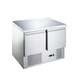 thumbnail of Gasfrit - Mesa refrigerada compacta  2 puertas de  acero inoxidable, 900 x 700 x 880 mm, 240 L,  alta calidad