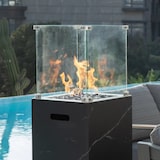 thumbnail of Aquecedor a Gás Premium de Exterior Yukon Efeito Mármore Preto 11,7Kw