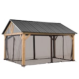 thumbnail of Net voor cederhouten tuinpaviljoen 404cm x 465cm