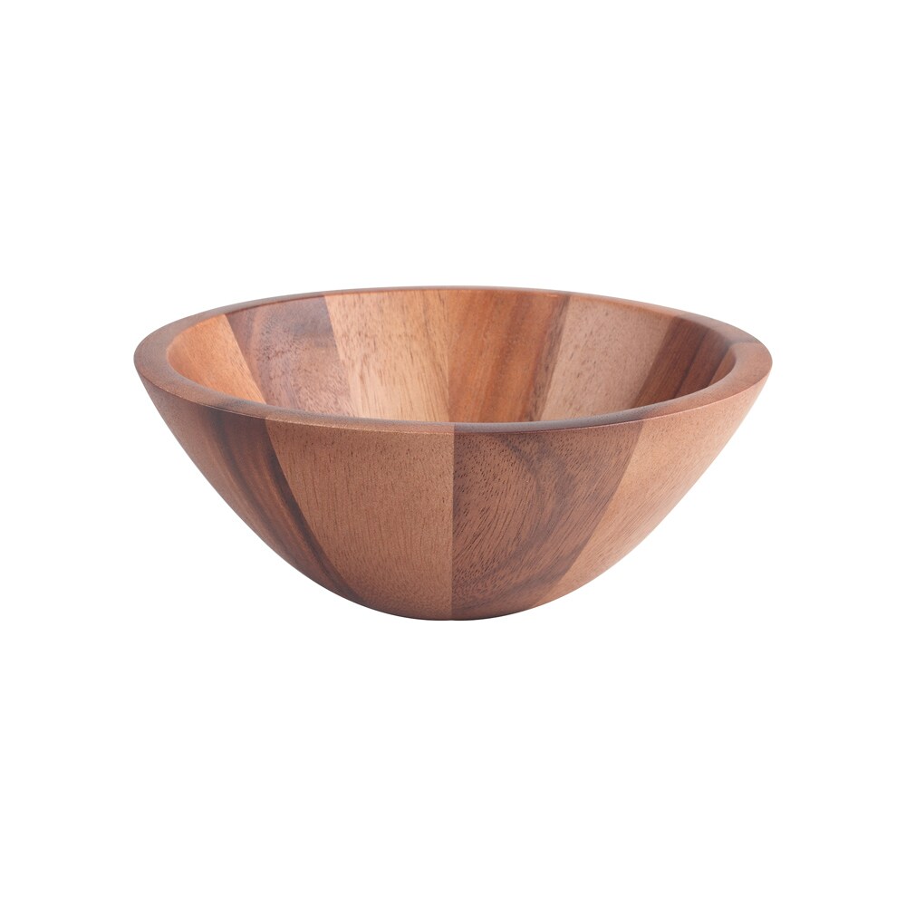 Salatschüssel 25 cm aus Akazienholz - Braun Rund Holz T&g Woodware