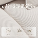 thumbnail of 3-Sitzer Sofa Samt ultratief Massivholzrahmen gepolsterte Armlehnen stabile Kunststofffüße 220x80 Kissen Wohnzimmer Sofa Beige