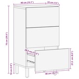 thumbnail of vidaXL Sideboard mit Speicher Akazienbraune Oberfläche 40 x 33 x 75 cm