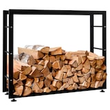 thumbnail of DELUKE® Kaminholzregal innen Metall SATLO für Feuerholz Brennholzregal innen Kaminholzständer Kaminholzhalter FeuerholzregalSchwarz, 25x100x80cm